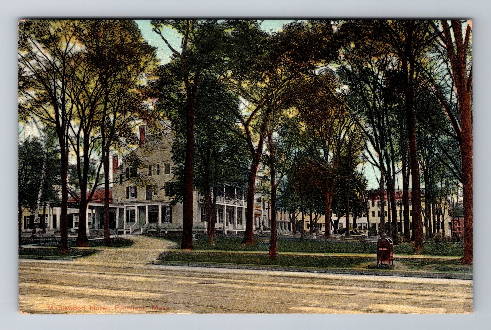 Pittsfield MA-Massachusetts, Maplewood Hotel, Antique Vintage Souvenir Postcard