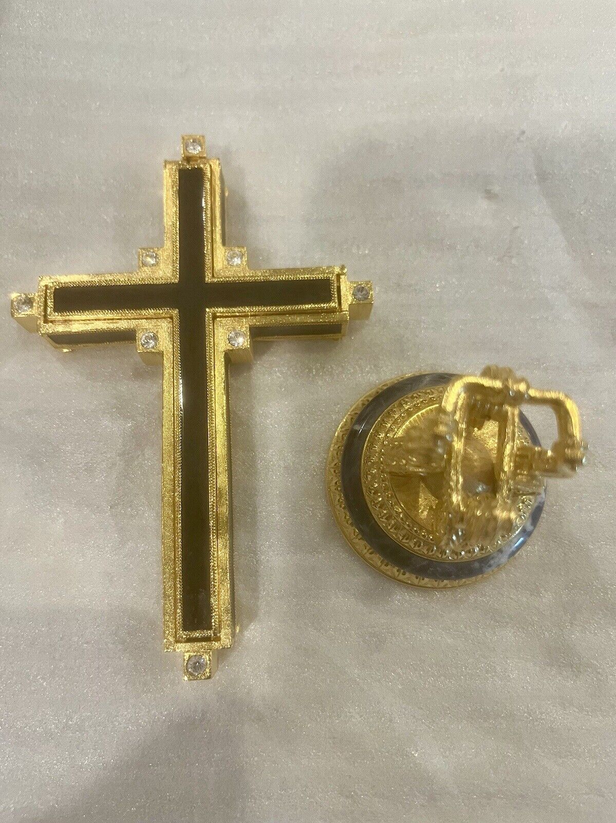 Faberge Imperial Cross On Stand