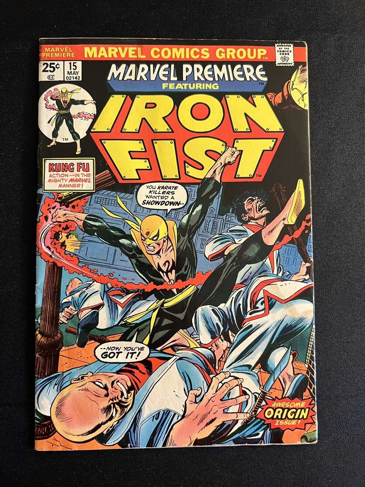Marvel Premiere #15 - 1st Iron Fist WITH MVS - Marvel Comics 1974 (4.0-4.5)