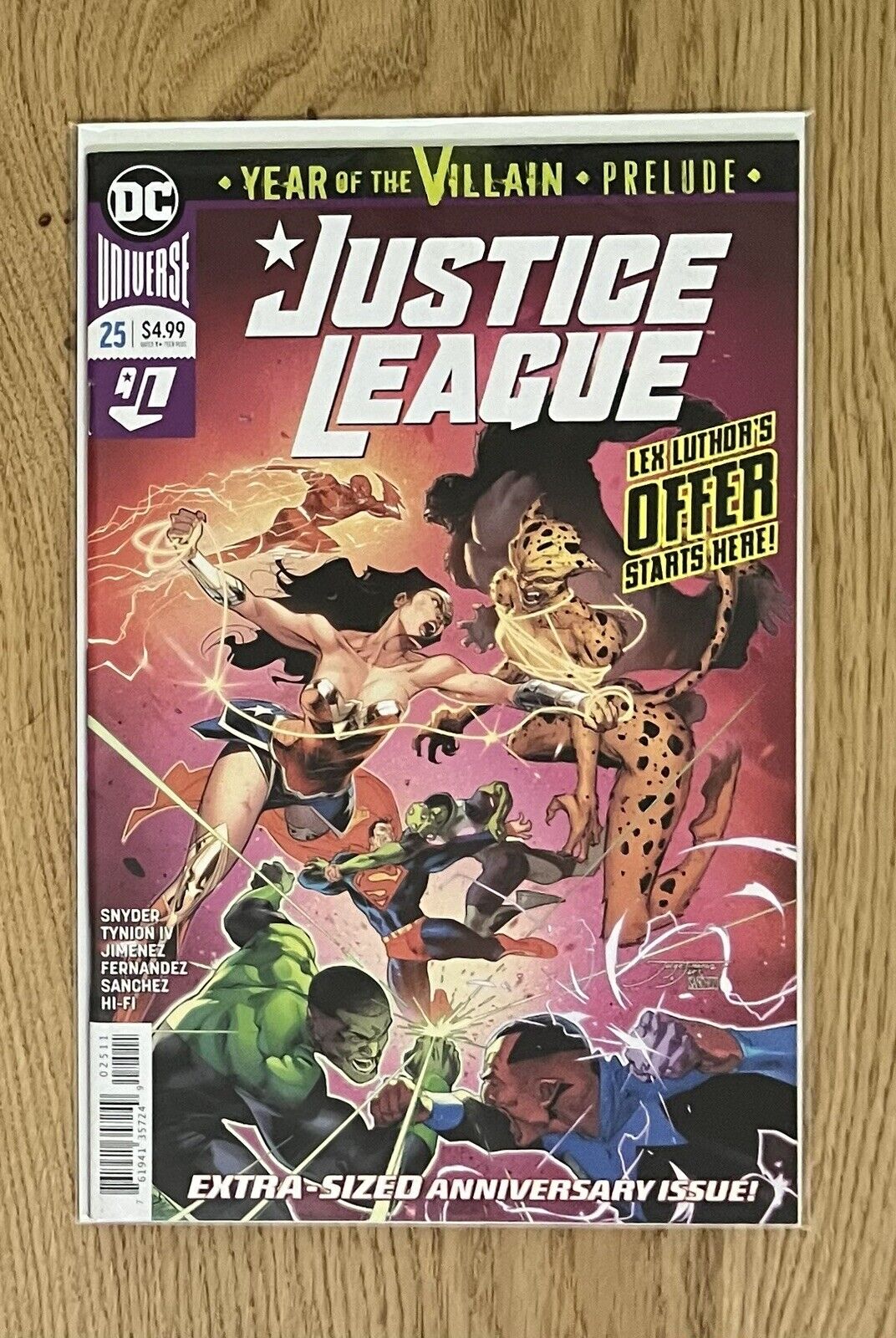 DC COMICS JUSTICE LEAGUE #25 AUGUST 2019 1ST PRINT Year Of The Villain