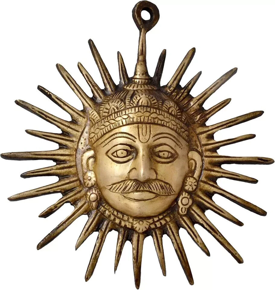 Two Moustaches Nice  Brass Surya Wall Hanging for Home Decor