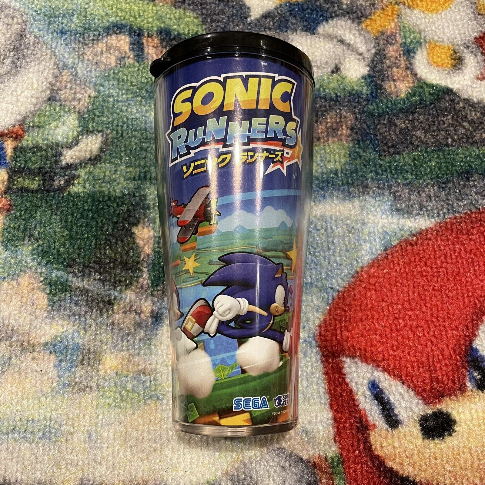 Sonic The Hedgehog Sonic Runners Promo Tumbler Cup RARE Japan 2015