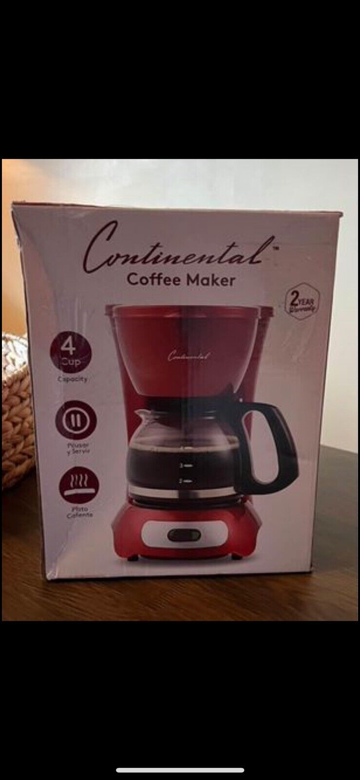 continental 4 cup Coffee Maker