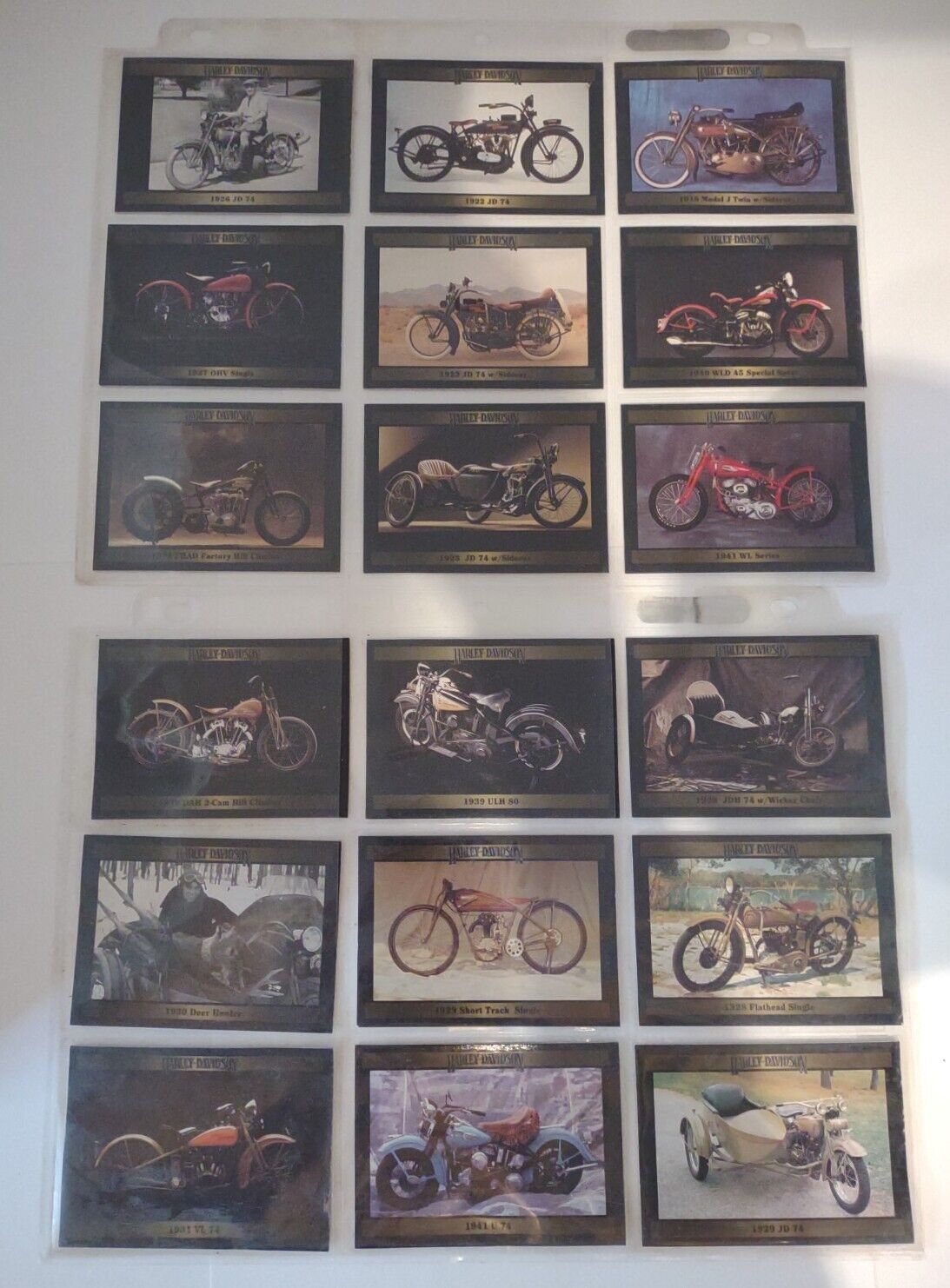 Lot of 18 Vintage Harley Davidson Trading Cards