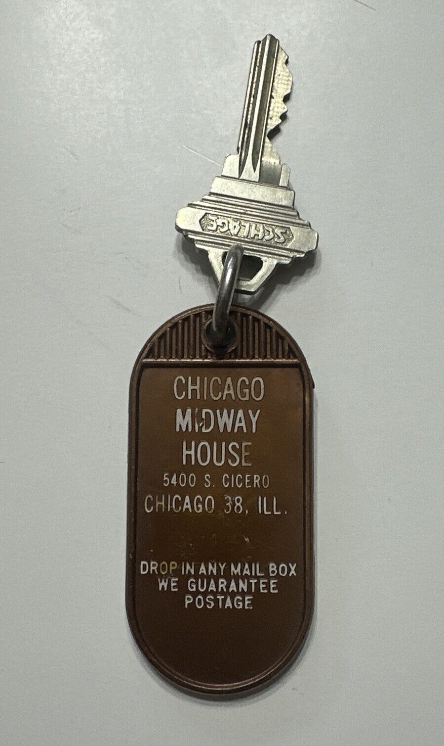 Chicago Midway House Hotel Room Key And Fob Chicago IL