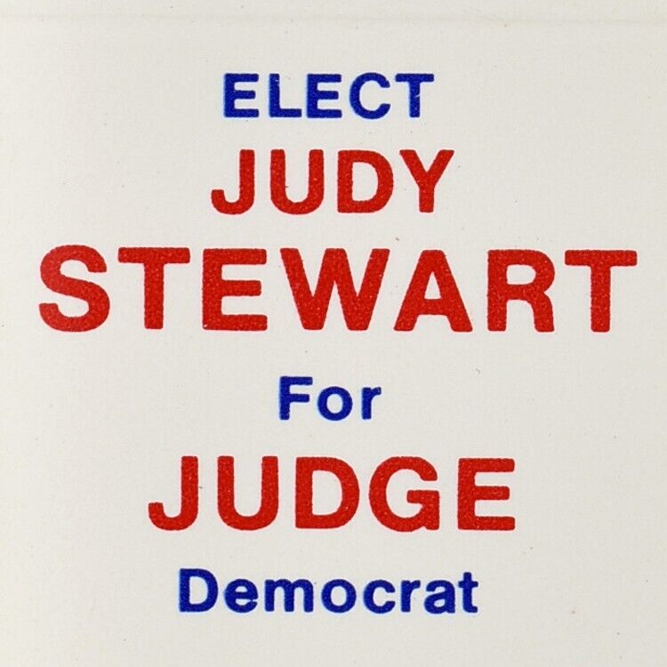 1990 Judith Judy A Stewart Brown County Circuit Court Judge Indiana Democrat