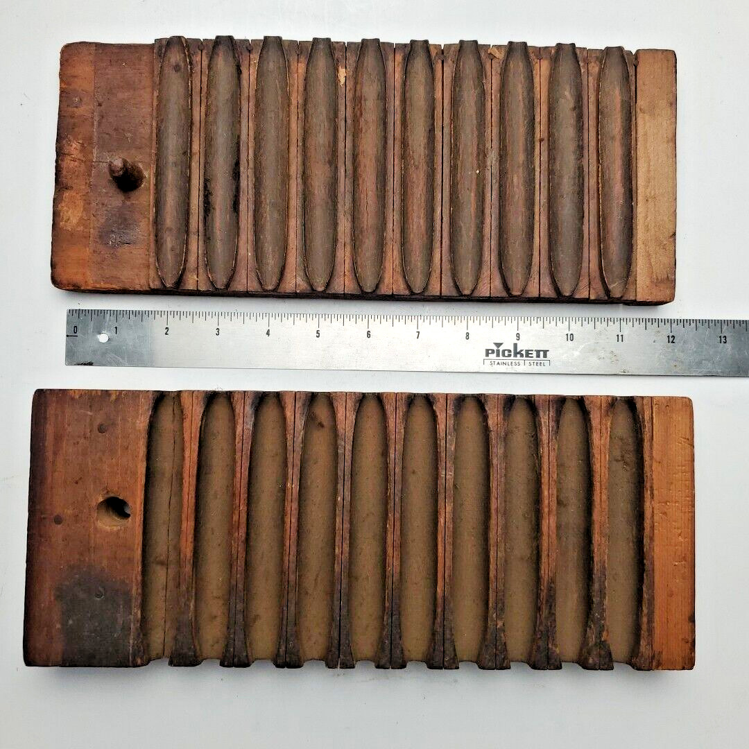Antique Wooden 10 Cigar Mold Press Tobacco Tool Tobacciana Vintage