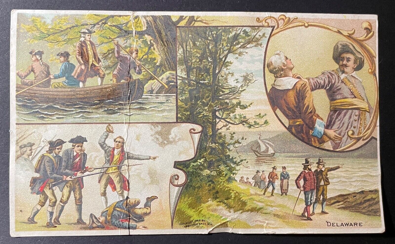 Arbuckle Brothers Coffee - Delaware Trade Card Antique Vintage 1890s - Rough Co.