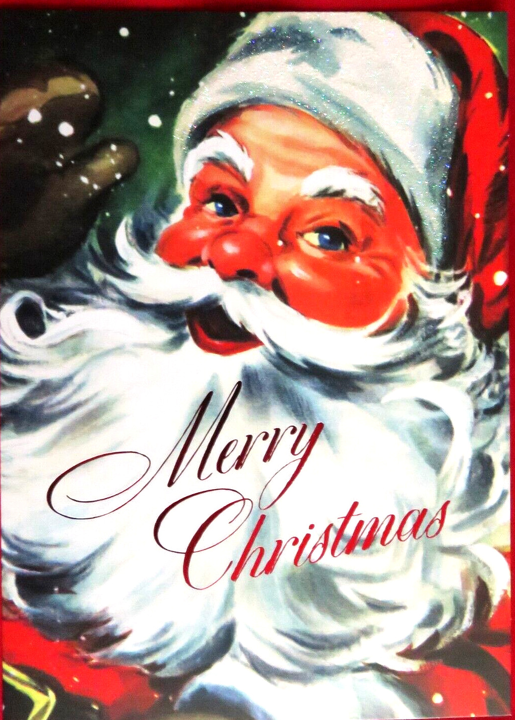Vintage look SANTA CLAUS Christmas Card w/ envelope  NEW ~ JOLLY OLD ST NICK