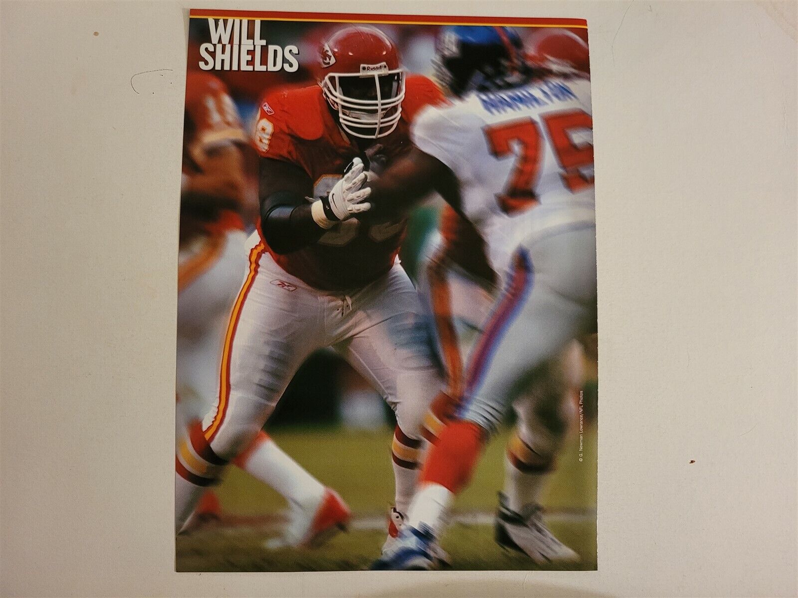 Will Shields 2004 Football Megastars Poster Sheet