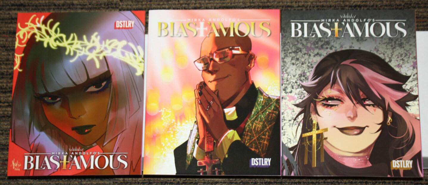 DSTLRY Blasfamous #1-3 COMPLETE SET - ALL B Covers, 1sts - Mirka Andolfo