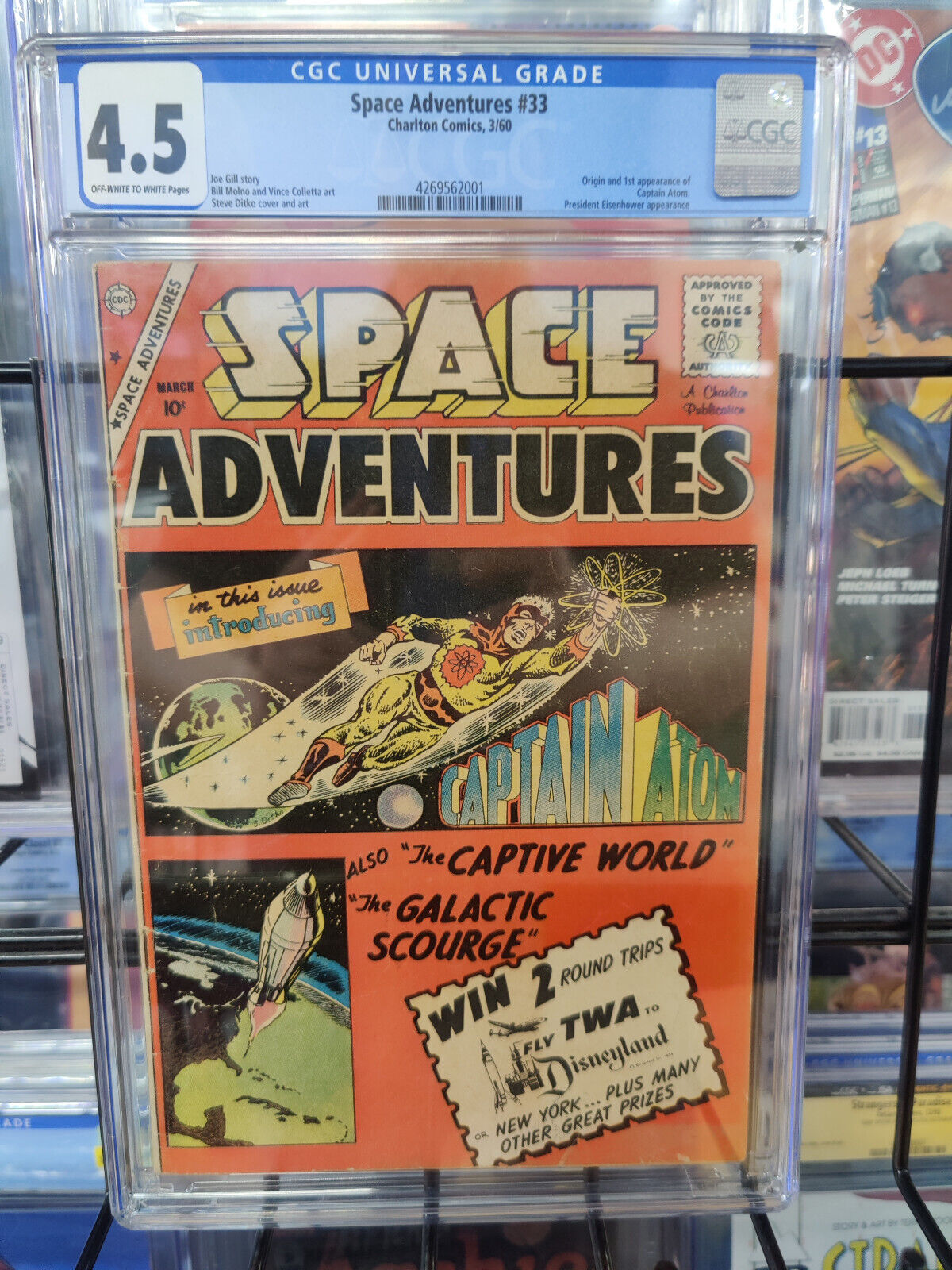SPACE ADVENTURES #33 (1960) - CGC GRADE 4.5 - SILVER AGE DITKO CHARLTON COMICS