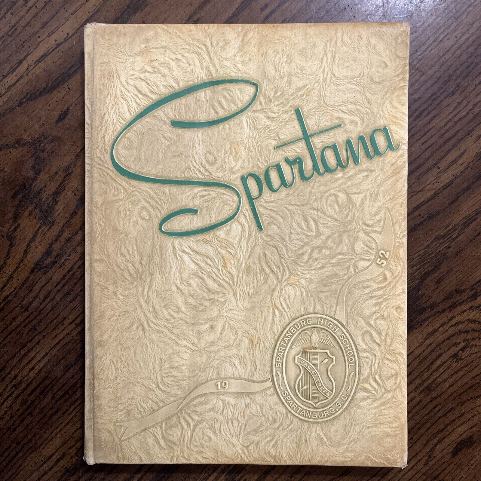 The 1952 Spartana Annual Staff And Students Spartanburg High School SC Yearbook