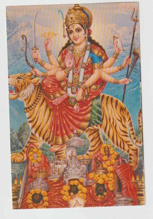 India Hinduism Goddess Vaishno Devi unused postcard