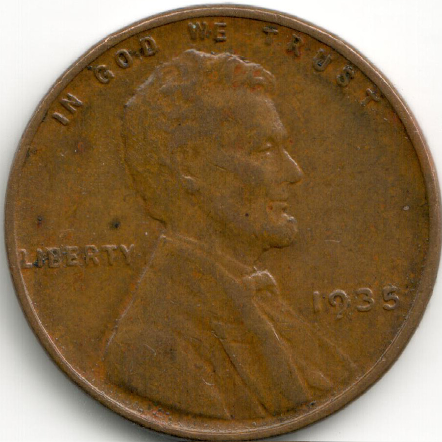 USA - 1935-P - Lincoln Wheat Ears Reverse Cent (1)