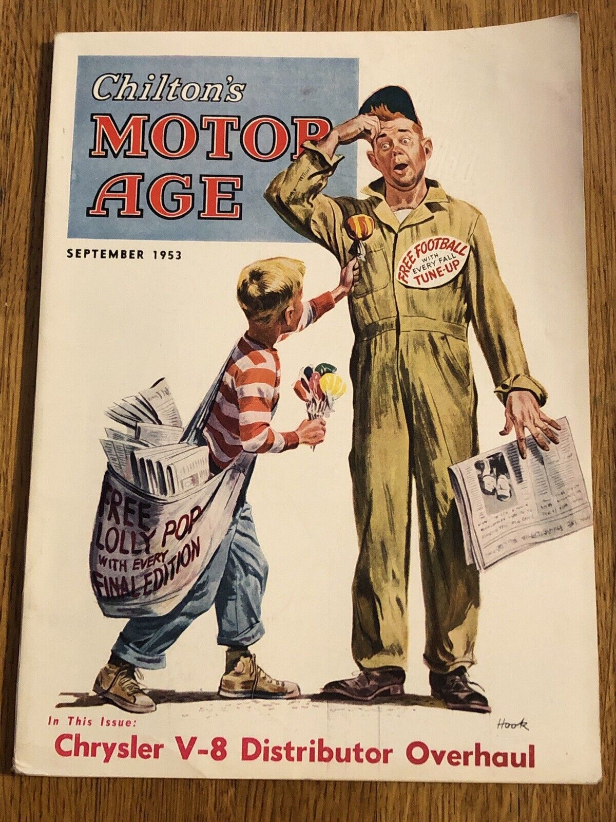 Chiltons Motor Age Magazine September 1953 Automotive Advertising Cars Cover Art