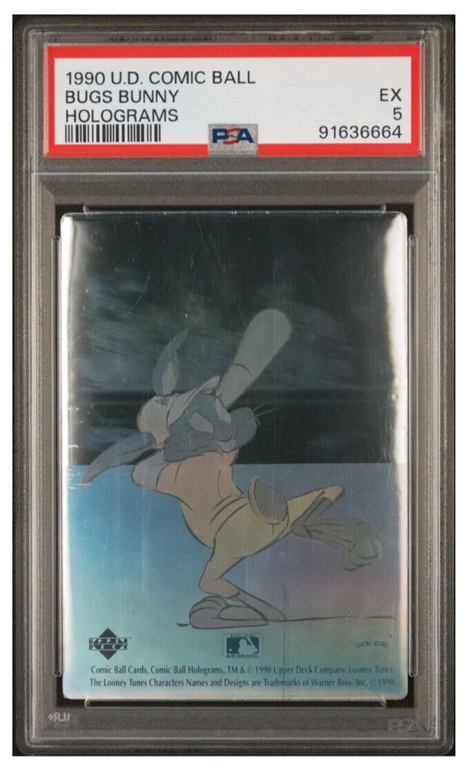 1990 Upper Deck Comic Ball Bugs Bunny Hologram PSA - Very Rare - 