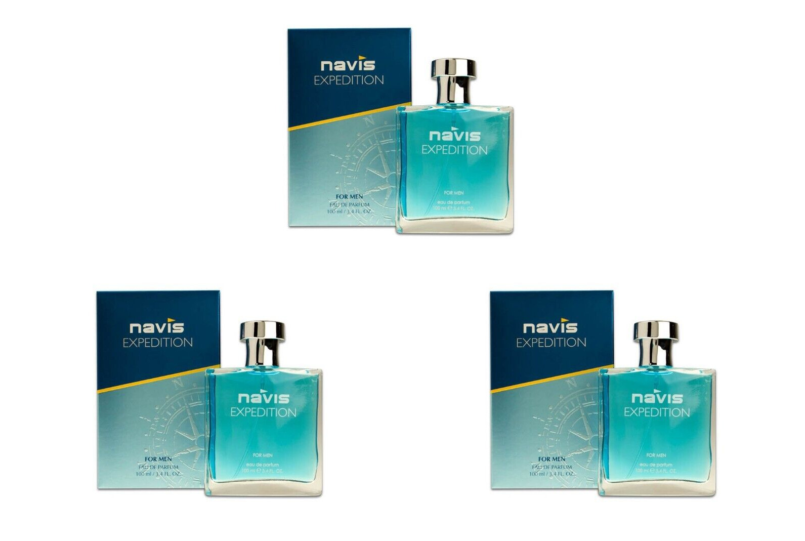 3pcs Men's perfume NAVIS EXPEDITION Cologne 3.4 oz Fragrance USA