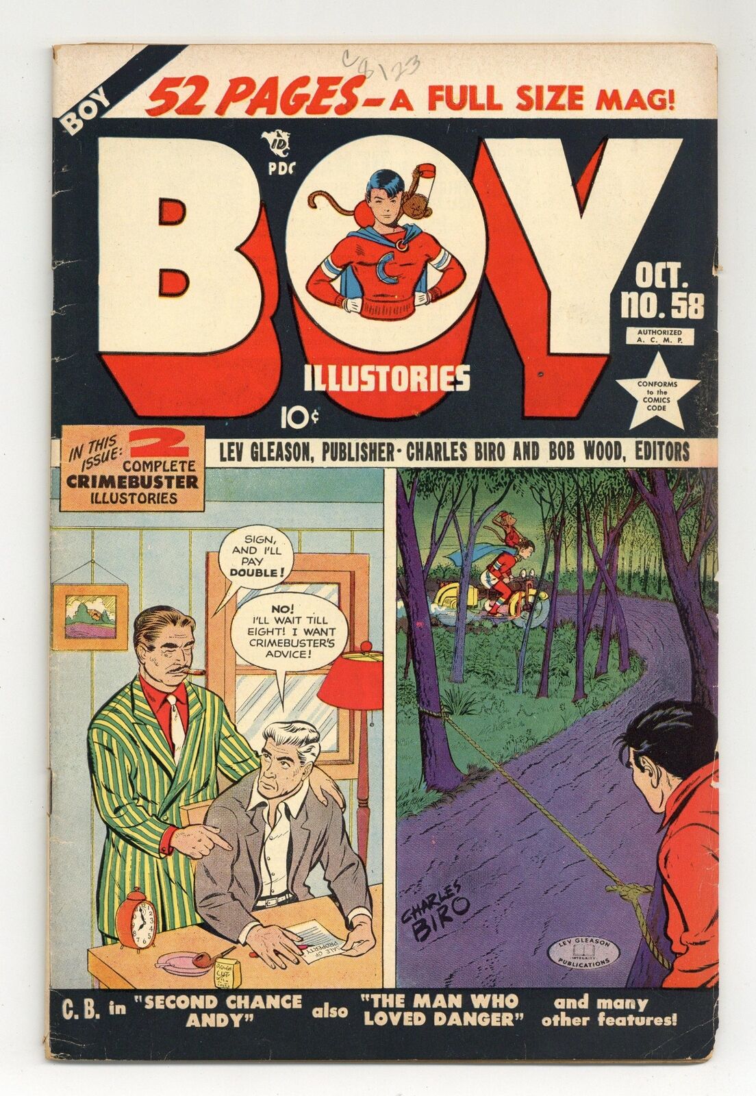 Boy Comics #58 VG+ 4.5 1950