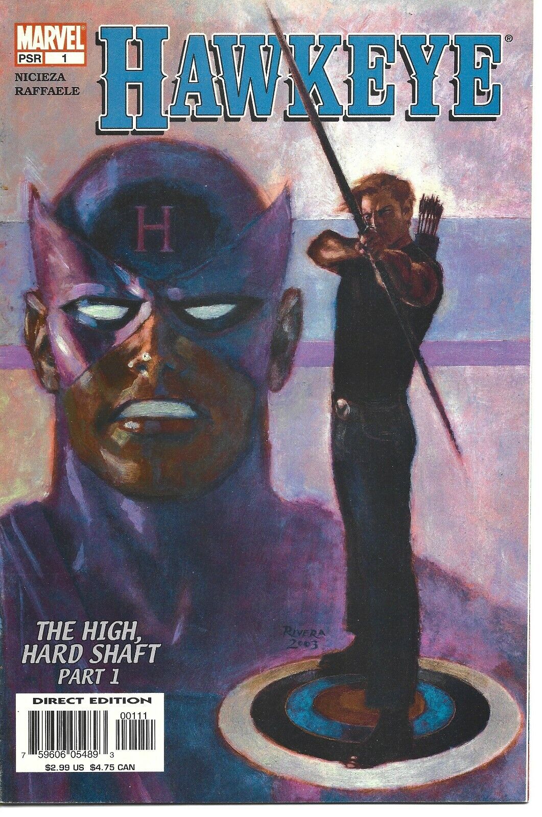 HAWKEYE #1 MARVEL COMICS 2003 BAGGED AND BOARDED