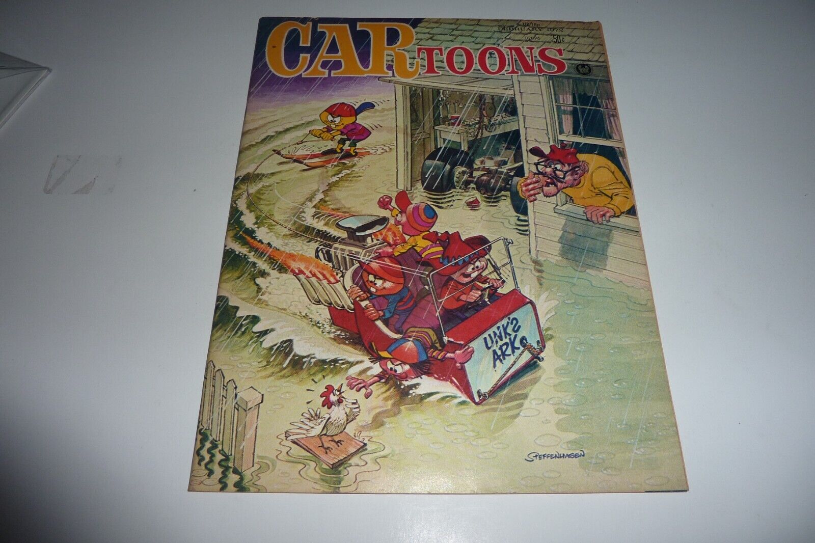 CAR TOONS Magazine Feb 1972 Automotive Humor Comics VG+ 4.5 *Read Description*