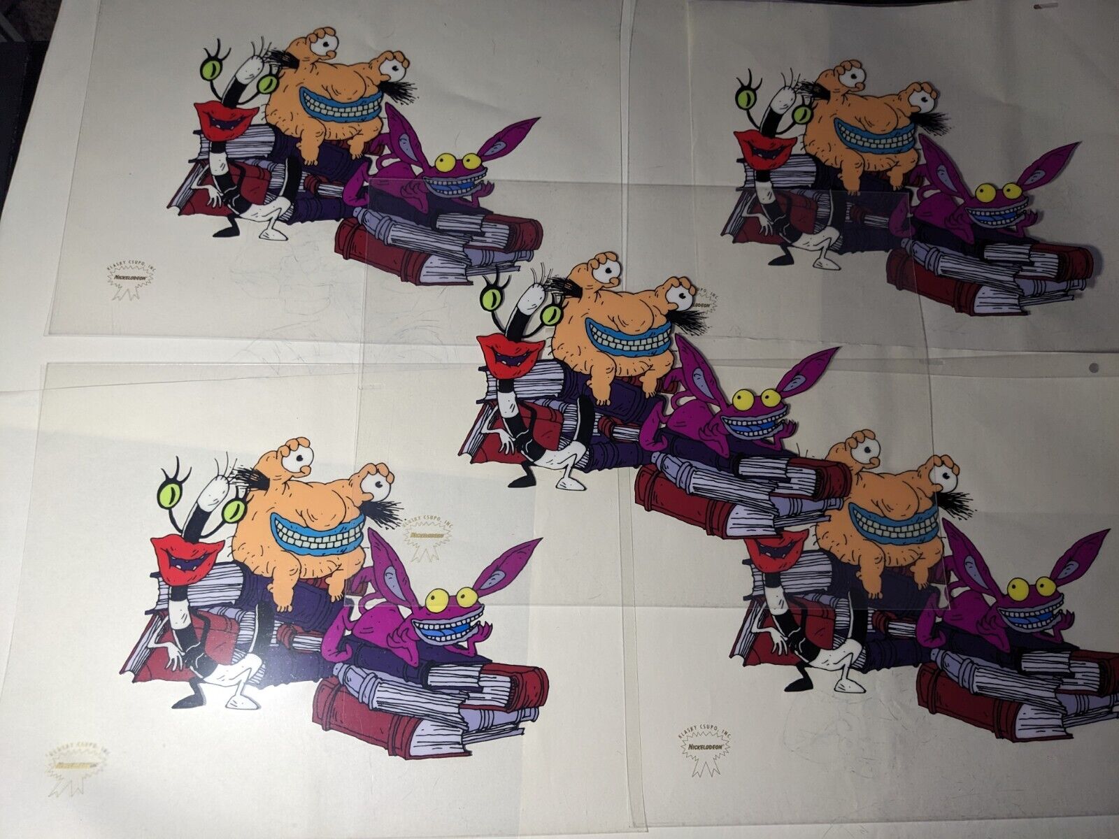 AAAHH REAL MONSTERS animation cel Vtg Cartoons Production art Nickelodeon I10