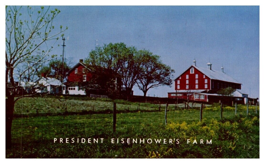 PRESIDENT EISENHOWER\'S FARM Gettysburg, PA c1954 - Postcard