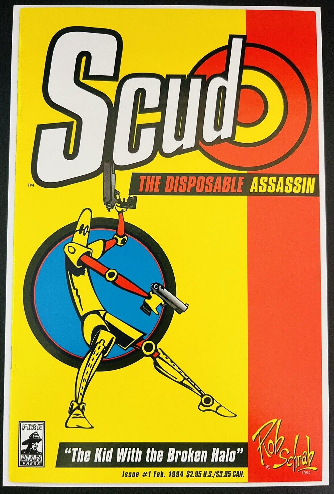 Scud the Disposable Assassin #1 Signed By Rob Schrab -Fireman 1994 1st App RARE