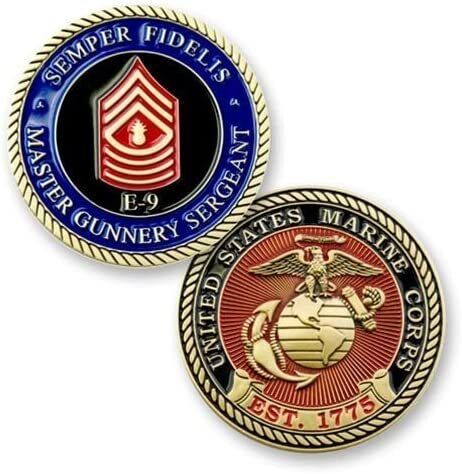 United States Marine Corps Master Gunnery Sergeant E9 Challenge Coin