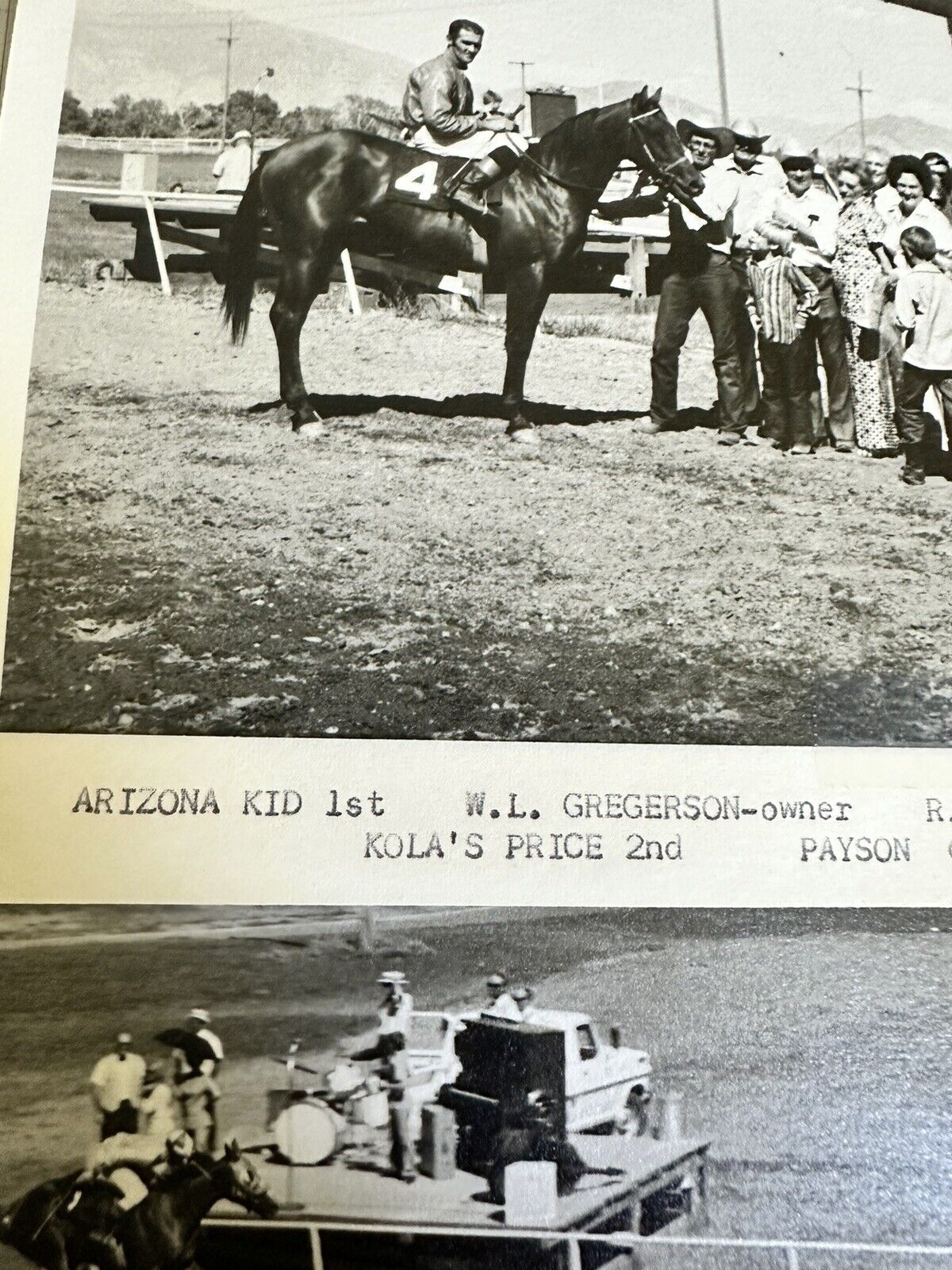 Vintage Horse Racing Photo