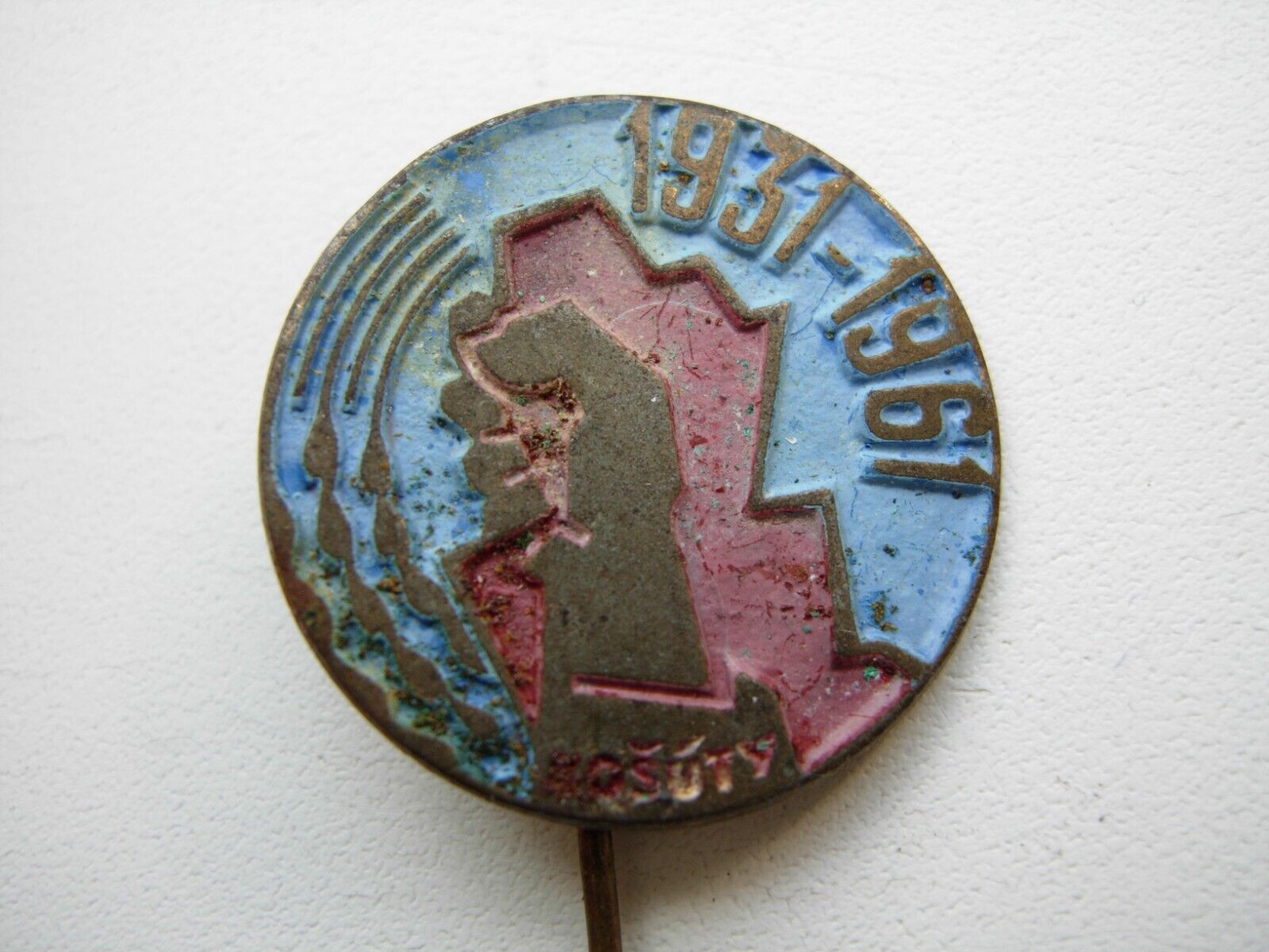 Vintage Czechoslovakia Pin Badge 1961 RARE 