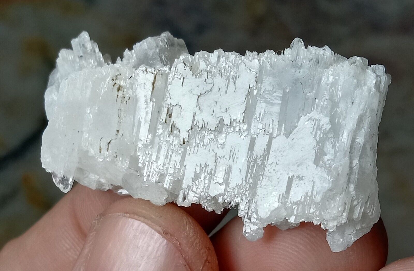 110 carat FADEN QUARTZ Clear Tabular Crystal Cluster Mineral Specimen PAKISTAN