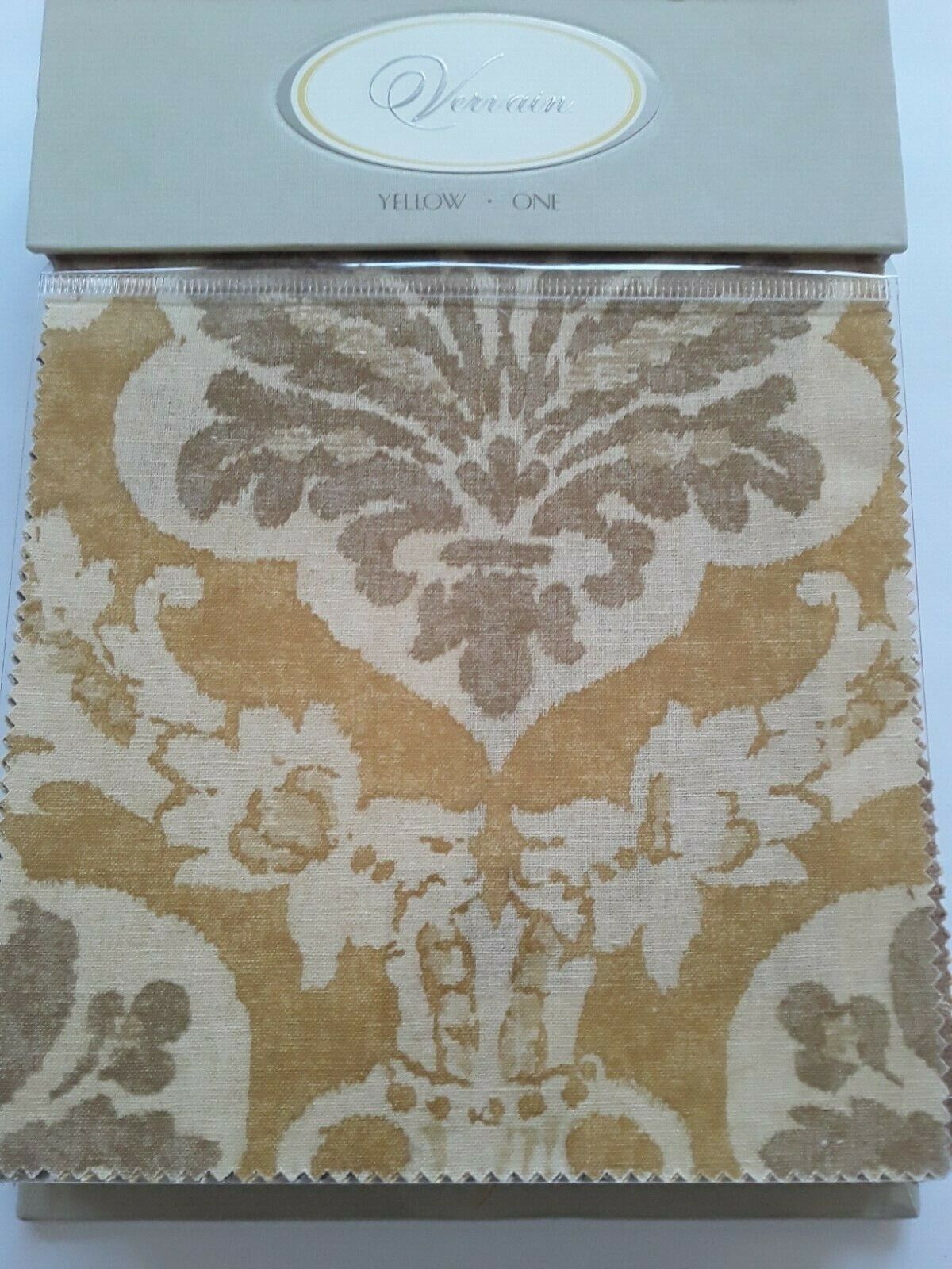 Vervain Yellow One Fabric Sample Book Gold Honey Linen Silk Cotton Designer