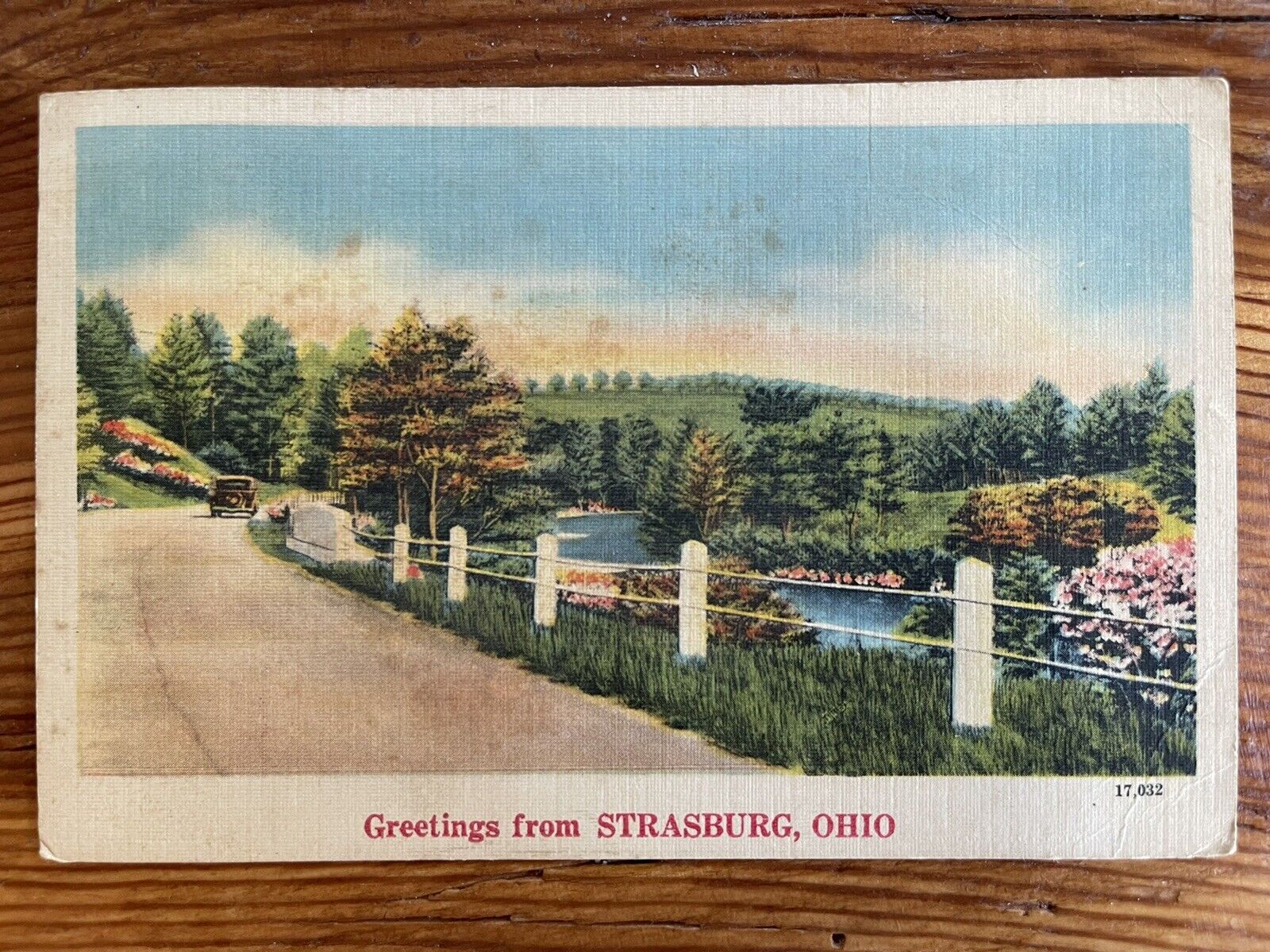 Greetings from Strasburg, Ohio OH - 1940s Vintage Postcard