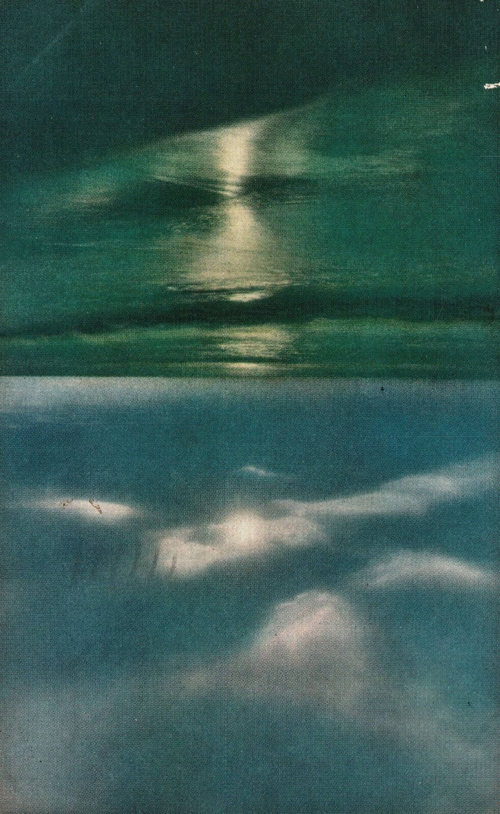 Vintage Postcard 1939 Moonlight On The Carolina Coast Beautiful Attraction