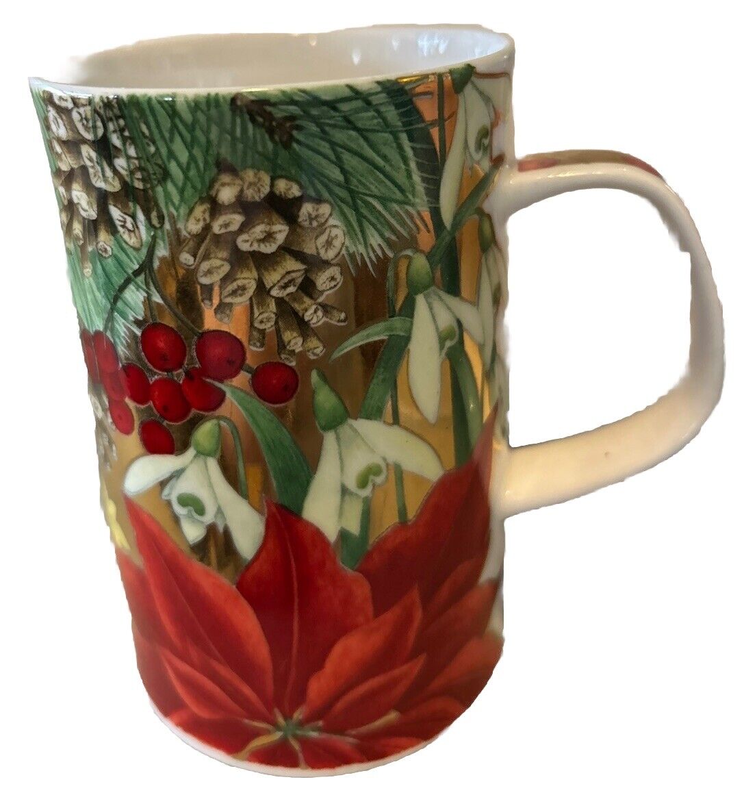 Dunoon Fine Bone China “Noel” Designed Caroline Bessey Scotland Coffee Mug Cup