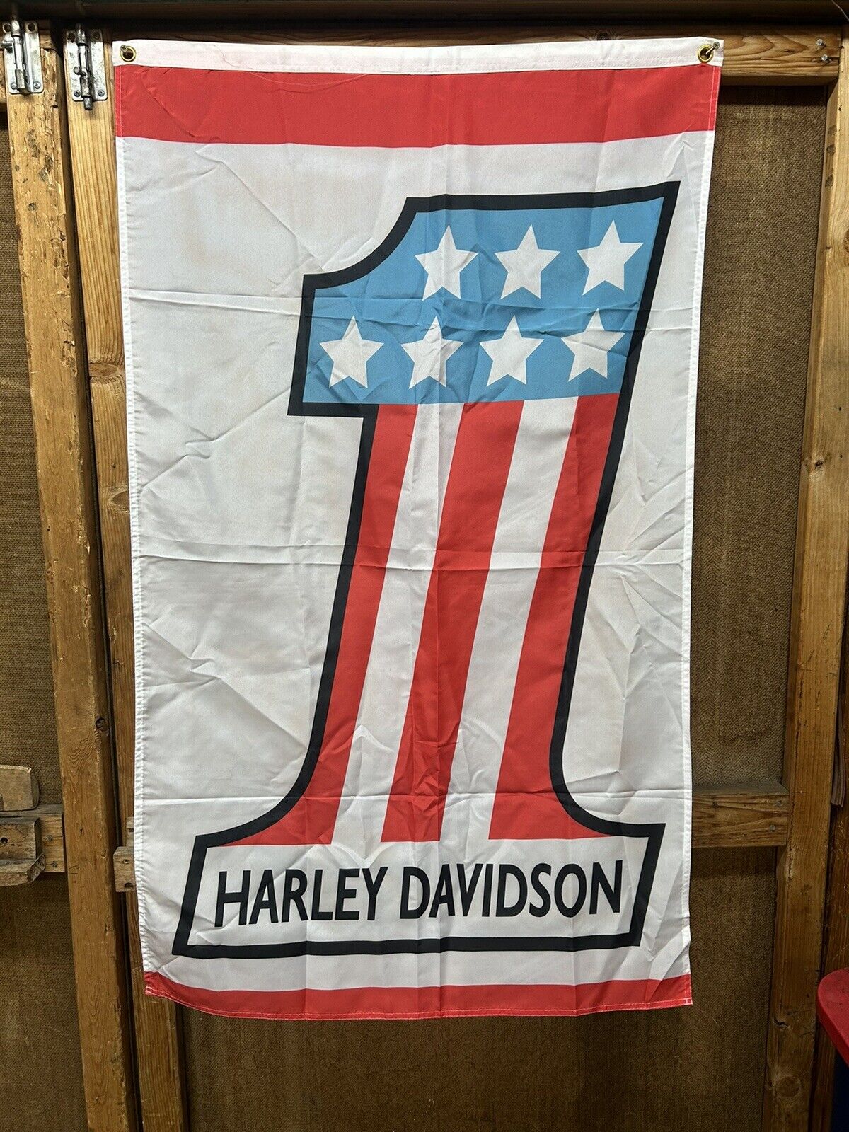 Harley Davidson #1 Flag Banner Dealership Shop Number 1 AMF  29