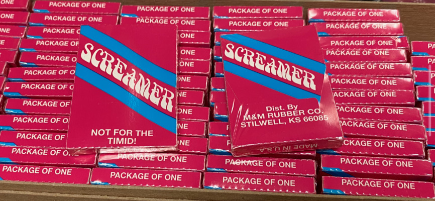 36 Vintage Packages of Novelty Condoms SCREAMER Fun Gag Bachelorette / Bachelor