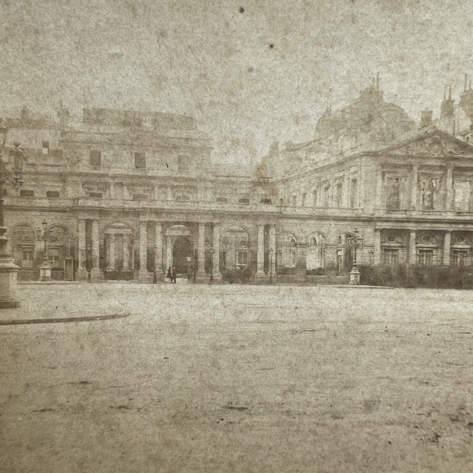 Antique 1875 Palais Royale Royal Palace Paris France Stereoview Photo Card P1860