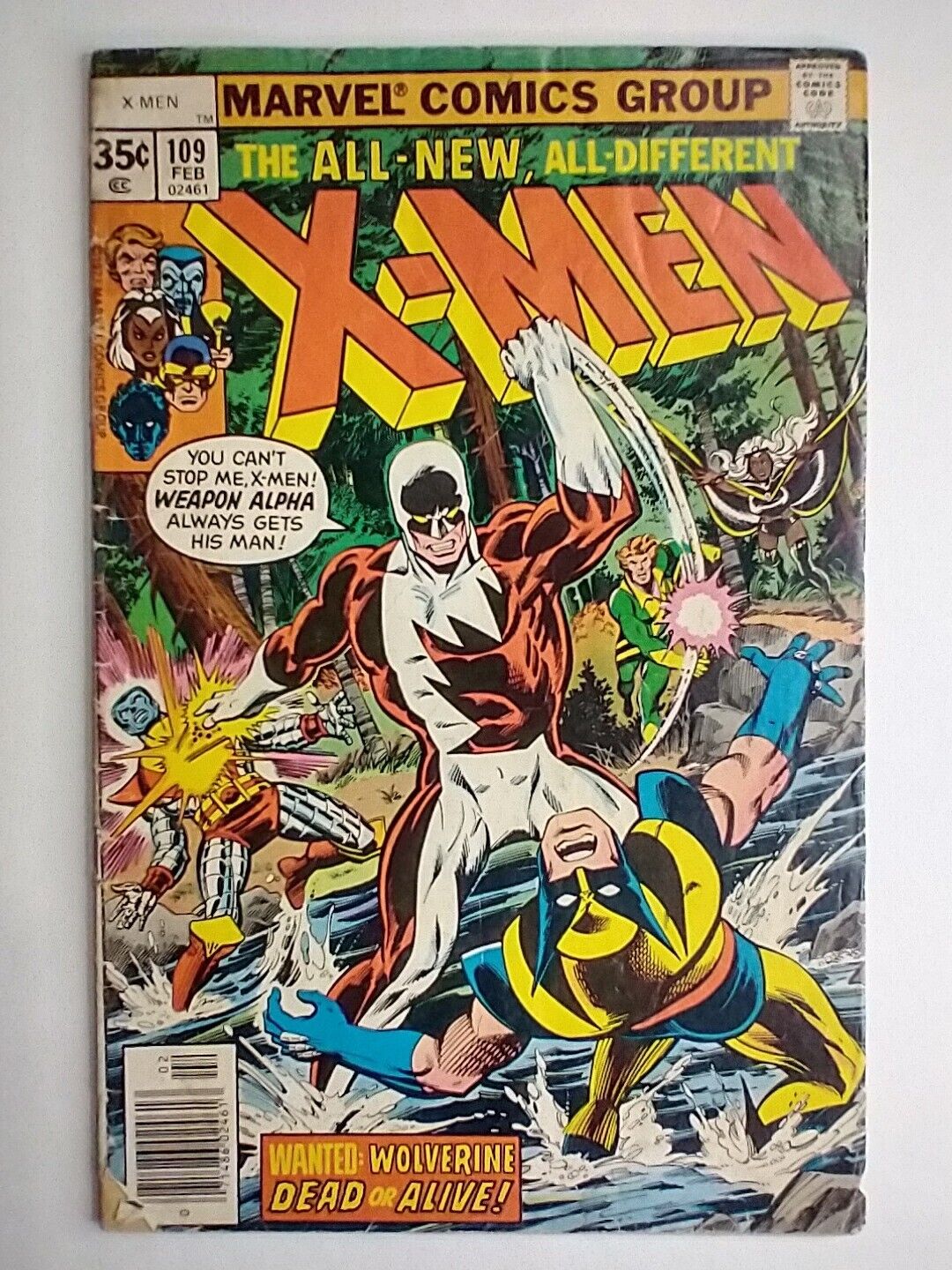 Marvel Comics X-Men #109 1st Appearance Weapon Alpha (Becomes Vindicator) VG-