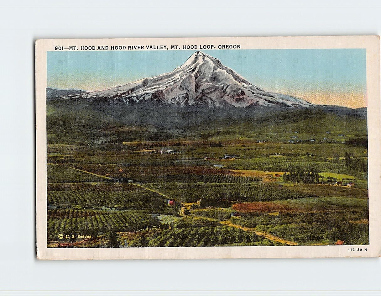 Postcard Mt. Hood Ang Hood River Valley, Mt. Hood Loop, Oregon