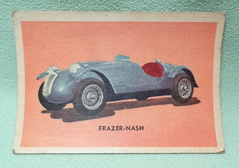 Parkhurst 1956 Sports Cars Trading Card No. 8 Frazer Nash