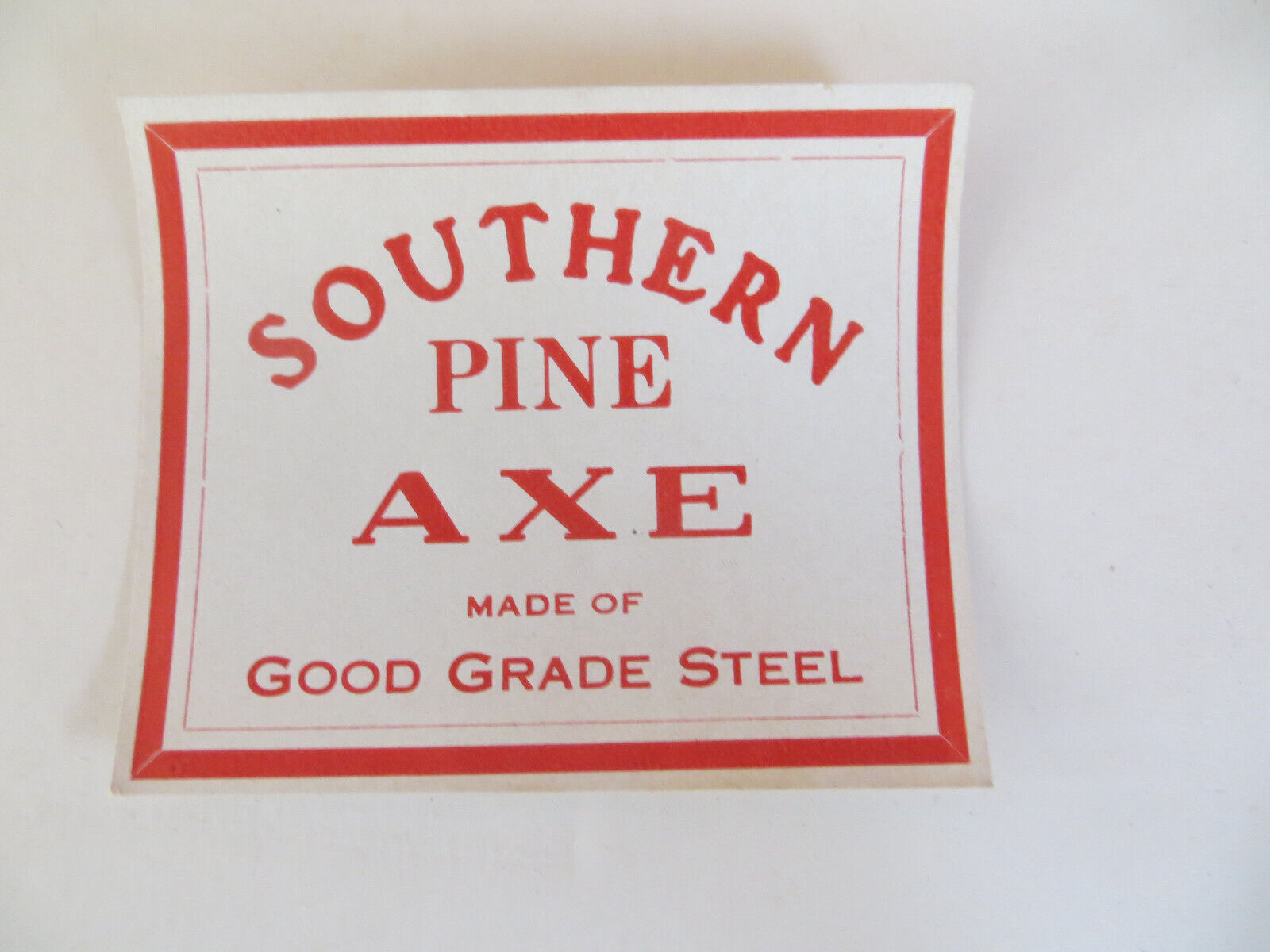 Southern Pine Axe Label