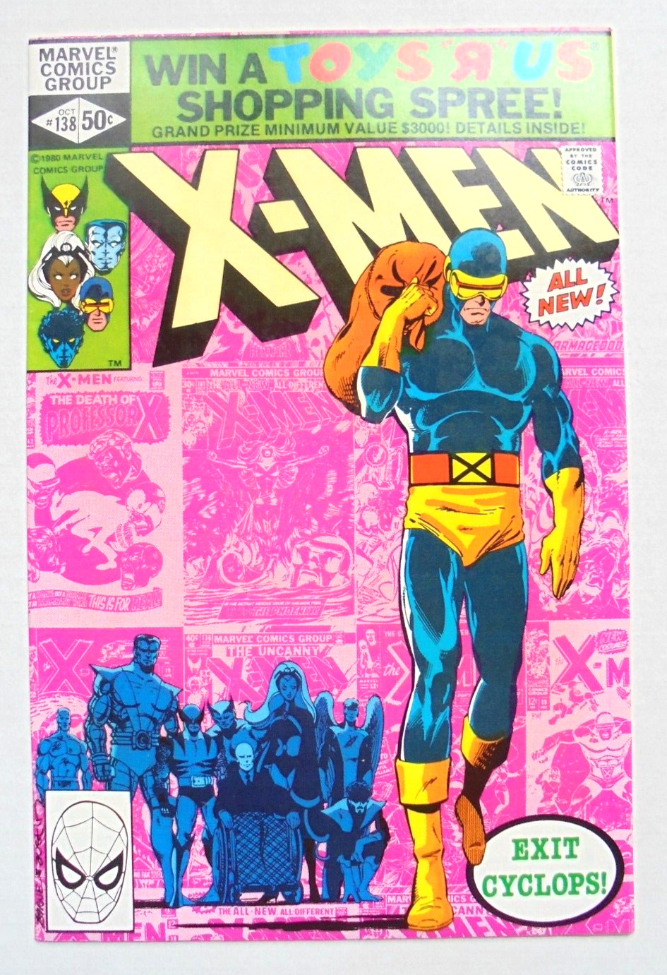 X-Men #138 NM Cyclops leaves Jean Grey Funeral Marvel 1980 App. of Angel LOOK