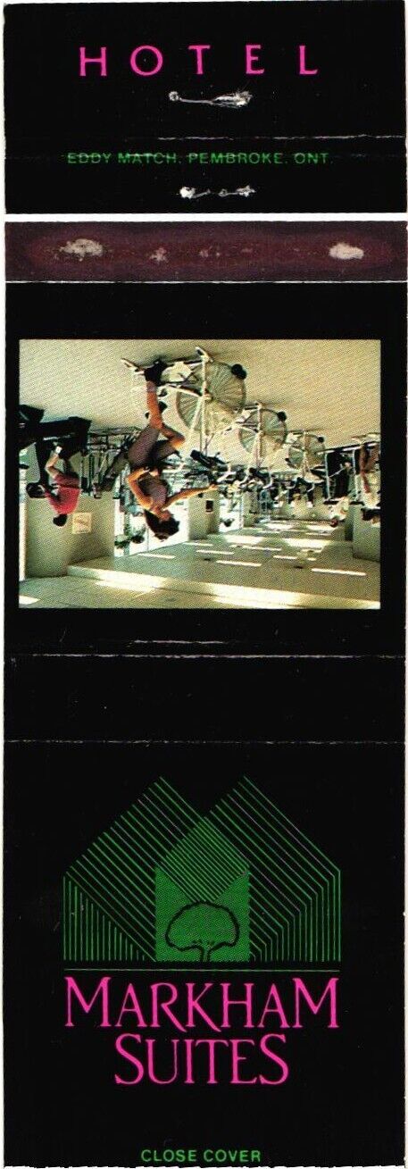 Gym, Markham Suites Hotel, Markham, Ontario, Canada Vintage Matchbook Cover
