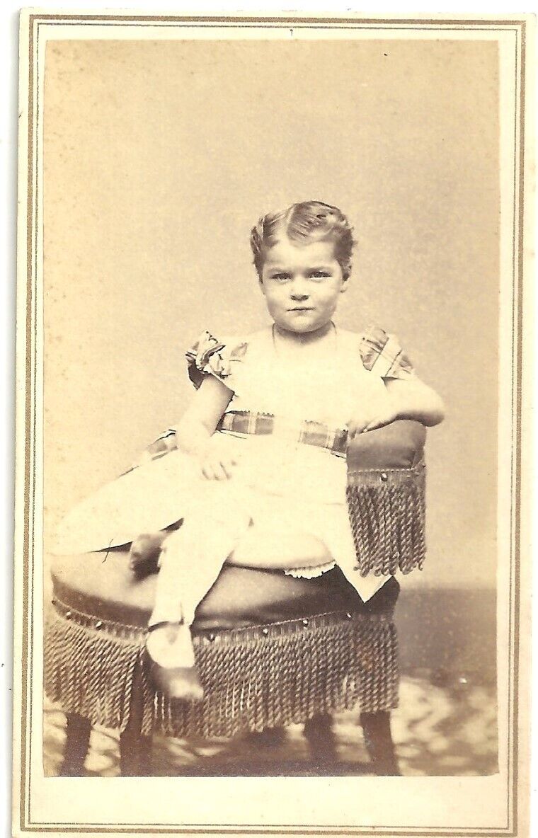 c.d.v. photo: by William Shew, San Francisco: Ella Hinton as a child, 1865