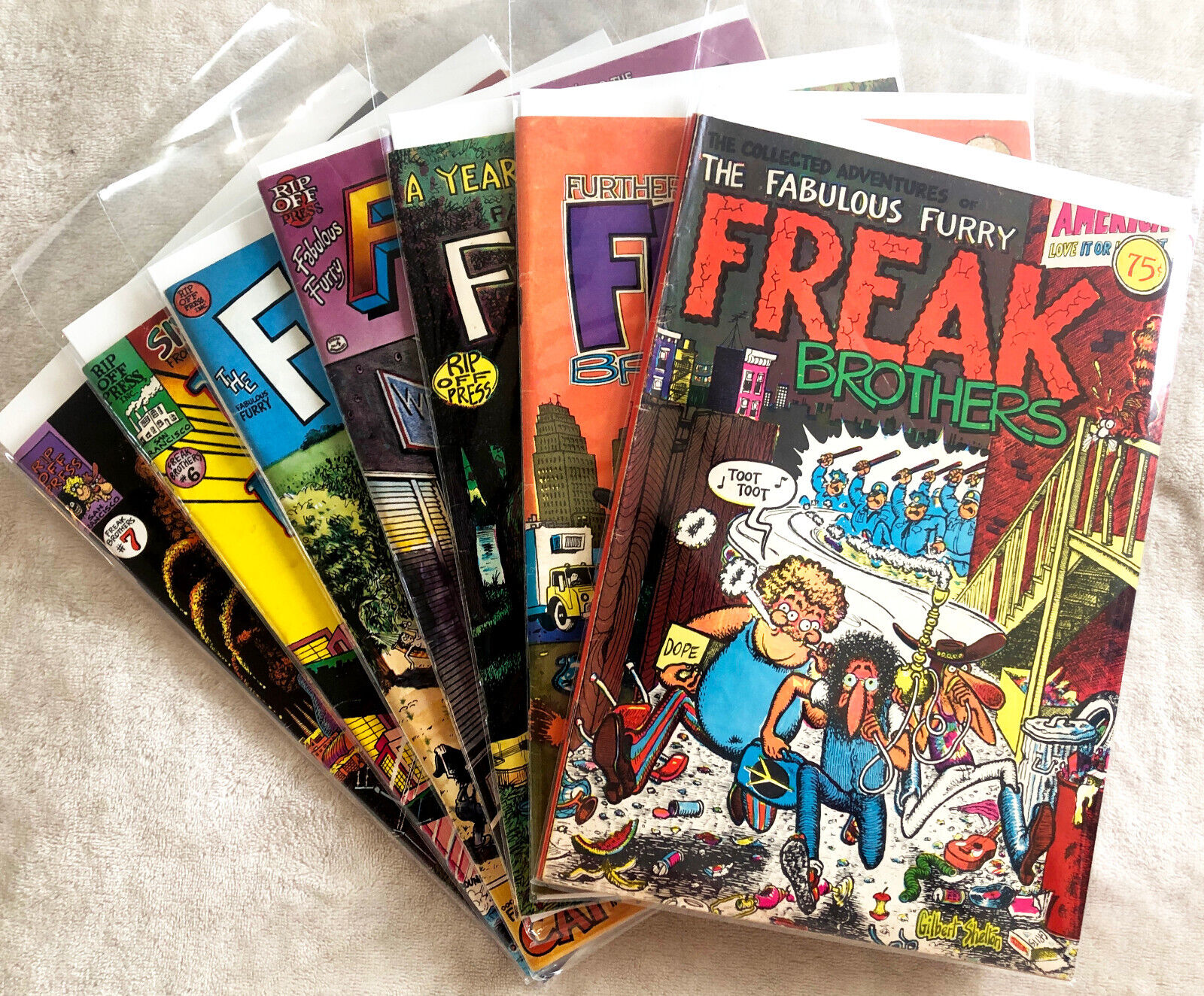 Fabulous Furry Freak Brothers #1 #2 #3 #4 #5 #6 #7 Seven Issue Discount Run