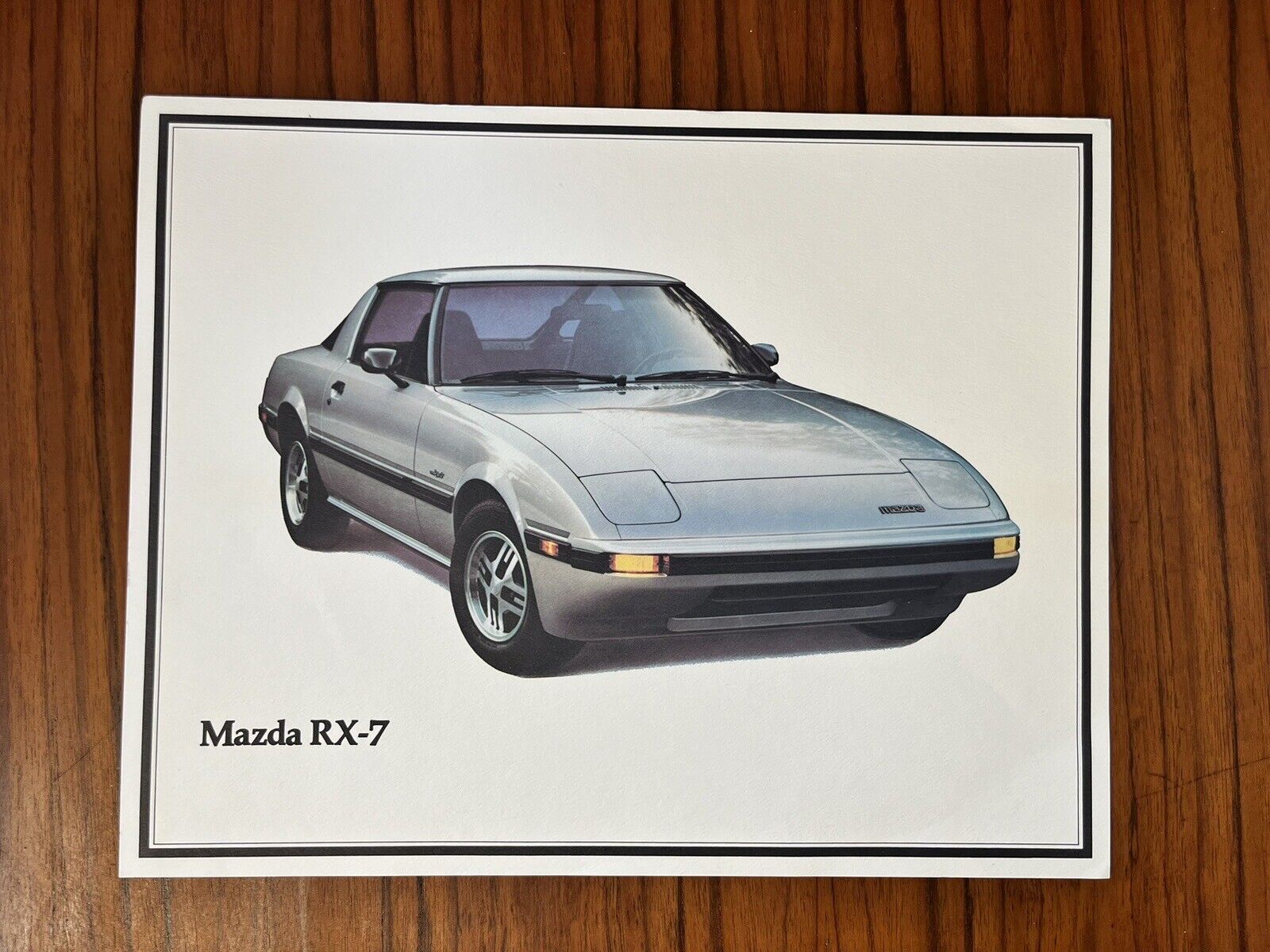 VINTAGE AUTHENTIC Mazda RX-7 Poster 