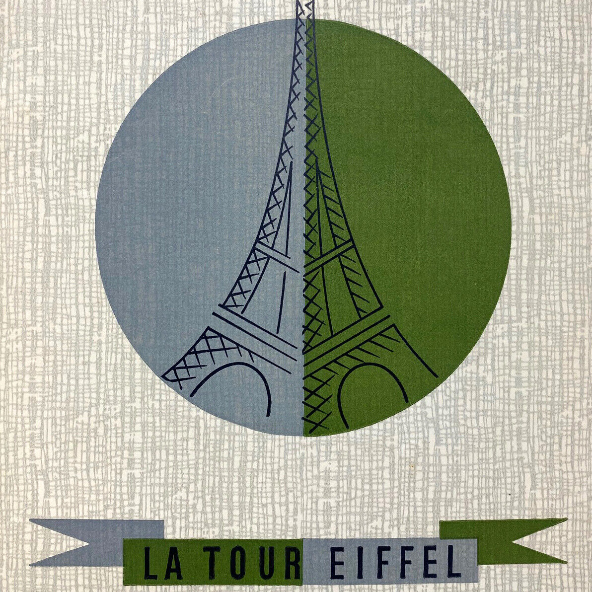 Original 1950s La Tour Eiffel Tower Restaurant Menu Rue Stanley Montreal Canada