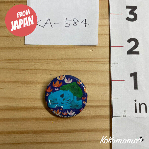 Pokemon Center Bulbasaur 151 Badge Button From Japan [KA-584]